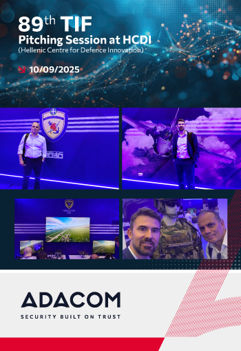 ADACOM at 89th TIF - Pitching Session at Hellenic Defense Innovation Center img